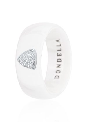 Dondella® valge keraamiline sõrmus igapäevaseks kandmiseks