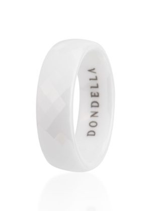 Dondella® allergiavabad valged keraamilised sõrmused naistele