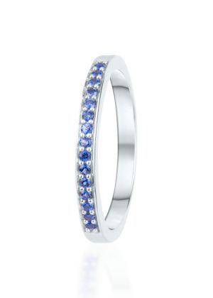 Dondella® stiilsed siniste kristallidega hõbesõrmused naistele