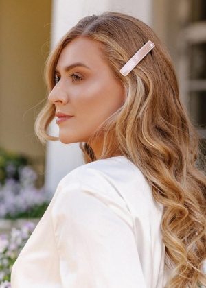 Dondella® pink bioplastic hair clip