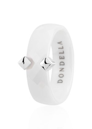 Dondella® mugavad valged keraamilised sõrmused naistele