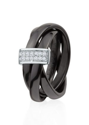 Dondella® trendikad mustad keraamilised sõrmused naistele