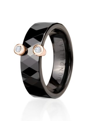 Dondella® trendikad mustad keraamilised sõrmused naistele