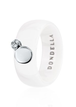 Dondella® mugavad valged keraamilised sõrmused naistele