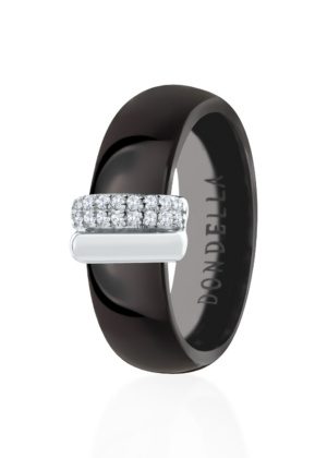 Dondella® vastupidavad mustad keraamilised sõrmused naistele