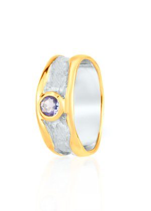 Dondella jewelry with precious stones Tanzanite. Rings for women