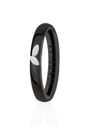 Dondella mustad keraamilised sõrmused igapäevaseks kandmiseks