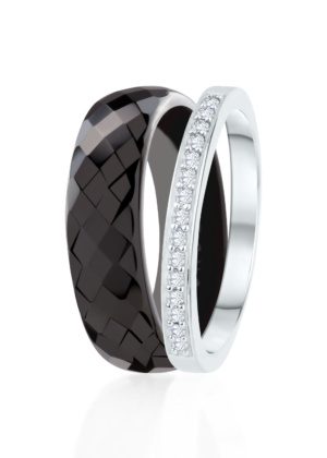 Dondella® mustad keraamilised sõrmused igapäevaseks kandmiseks