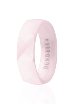 Dondella® allergiavabad roosad keraamilised sõrmused naistele