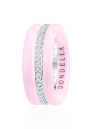 Dondella® trendikad roosad keraamilised sõrmused naistele