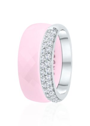 Dondella unikaalsed roosad keraamilised sõrmused naistele