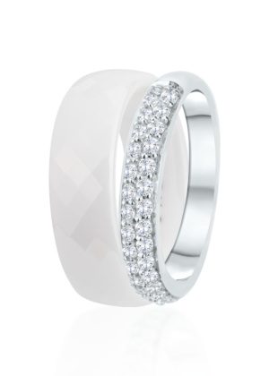 Dondella® kvaliteetsed valged keraamilised sõrmused naistele