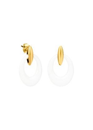 Dondella womens jewellery - Ceramic and silver earrings for women. Gift for women