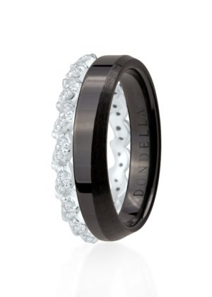 Dondella® mugavad mustad keraamilised sõrmused naistele
