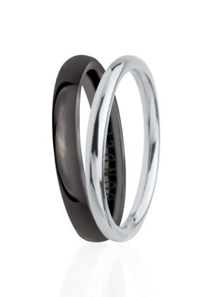 Dondella® mustad keraamilised sõrmused igapäevaseks kandmiseks