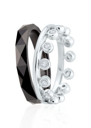 Dondella® unikaalsed mustad keraamilised sõrmused naistele